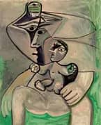 Motherhood with Apple By Pablo Picasso