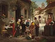 A New Sign for the Old Inn 1870 By Henry Bacon