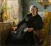 Portrait of Cecilie Trier Nee Melchior By Bertha Wegmann