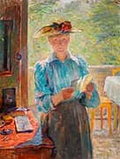 Portrait of the Swedish Pianist Hanna Lucia Bauck By Bertha Wegmann