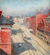 View from One of the Studios in Holckenhus of Vester Voldgade in Copenhagen, Denmark By Bertha Wegmann