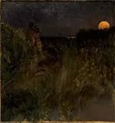 Moonrise Over the Dunes, 1883 By Eilif Peterssen