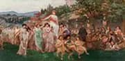 A Roman Wedding Procession By Edwin Blashfield