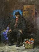 Italian Immigrant Fruit Seller By Edwin Blashfield