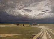 Fishermen Fleeing the Storm By Charles Cottet