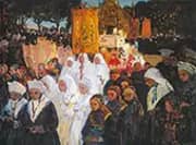 God's Festival Day in Plougastel By Charles Cottet