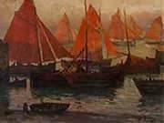 Port of Brittany By Charles Cottet