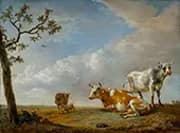 Animals Resting in the Pasture By Paulus Potter