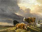 Cows and Sheep in a Meadow By Paulus Potter