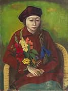 Girl with Braid By Karl Hofer