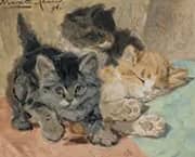 Three Kittens, 1896 By Henriette Ronner Knip