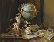 The Globetrotters By Henriette Ronner Knip