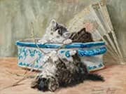 Give Us Joy By Henriette Ronner Knip