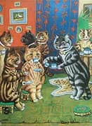 Cat's Tea Party By Louis Wain