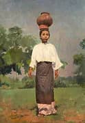Girl with a Chatty on her Head 1906 By Gerald Festus Kelly