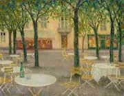 The Water Drinkers Square Aix Les Bains, 1937 By Henri Le Sidaner