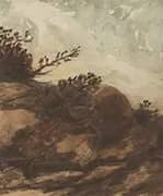 Sunset Over the Hill By Alphonse Legros