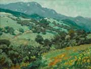 Rolling California Foothills By Granville Redmond