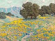 Oaks and Wildflowers By Granville Redmond