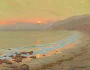 Coastal Scene at Sunset By Granville Redmond