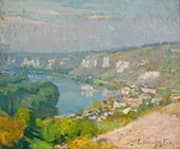 The Village of Les Andelys By Emanuel Phillips Fox