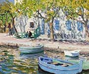 The Blue Shutters c1909 By Emanuel Phillips Fox