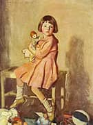 Girl Cuddling Doll By Harrington Mann
