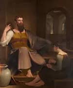 Jeremiah Dictating his Prophecy of the Destruction of Jerusalem to Baruch the Scribe 1820 By Washington Allston