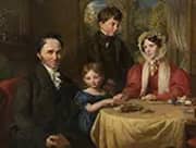 A Garrett and Family 1830 By John Linnell