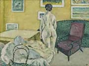 Interior with Standing Nude By Harald Giersing