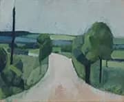 Road near Faborg on Funen By Harald Giersing