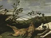 A Greyhound Catching a Young Wild Boar By Frans Snyders