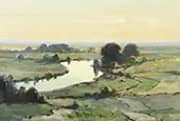 The River Bend By Edward Seago