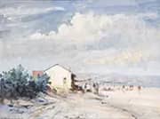 The Beach at Torremolinos By Edward Seago