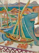 The Quay Tropez 1915 By Roger Fry