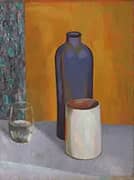 Still Life with Blue Bottle 1917 By Roger Fry
