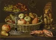 Still Life with Silver Gilt Tazza By Clara Peeters