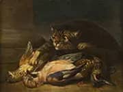 Katze mit Erlegtem Federvieh By Clara Peeters