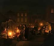A Night Market 1840 By Petrus van Schendel