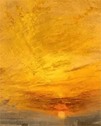 Sunset Landscape 1838 By Joseph Mallord William Turner