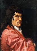 Gentleman in Seventeenth Century Clothes By Amos Cassioli