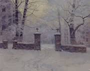 Cathedral Gates in Winter By Birge Harrison