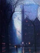 Fifth Avenue at Twilight By Birge Harrison