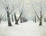 Tunnel of Trees in Winter By Birge Harrison