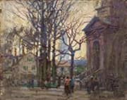 A Gloucester Street By Paul Cornoyer