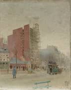 Street Scene By Paul Cornoyer