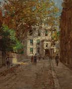 The Village New York City 1895 By Paul Cornoyer