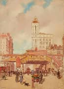 Third Avenue New York By Paul Cornoyer