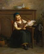 Birds of a Feather 1867 By Emile-Auguste Hublin