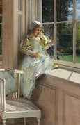 Looking Out Window 1881 By Laura Theresa Alma-Tadema